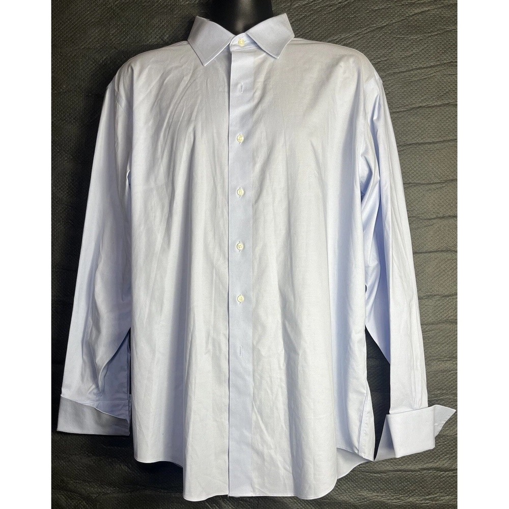 Brooks Brothers Blue Madison Mens 17 - 36 Long Sleeve Button Down Dress Shirt